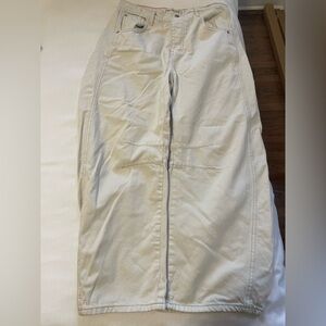 Woman’s Free People Mid Rise Barrel Jean 29